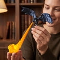 thumbnail image 3 of Dragon Shelf Light for Fantasy Book Lovers Detailed Black Dragon Statue with Fire Light Strip Easy Clip Mount Bookshelf Decoration Gift (5.51"-D), 3 of 5