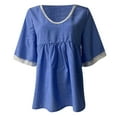 thumbnail image 3 of Birdeem Mode Femmes T-Shirt Col en V Manches Courtes Tee Décontracté Blouse, 3 of 3