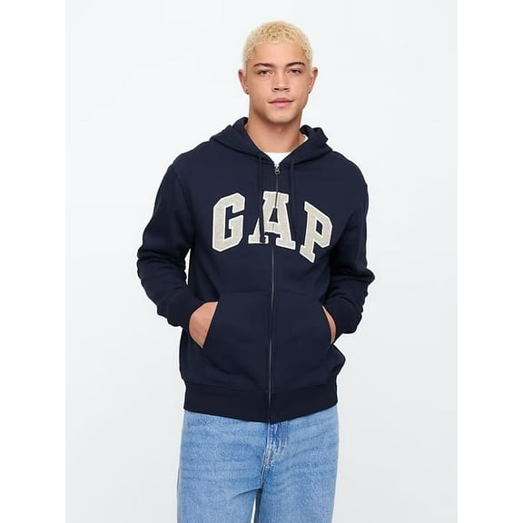 GAP Men's  Logo Full Zip Hoodie