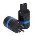 thumbnail image 2 of M102R/F102R 2 uds Enchufe de alimentación de Audio enchufe de alimentación de Audio chapado en rodio de cobre puro 100-250V, 2 of 5