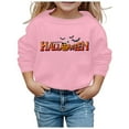 thumbnail image 5 of HXWCHs Kids' girls' casual sweatshirts for everyday wear Girls Long Sleeve Hooded Pullover with Prints Warm Sweatshirt for toddler and Kid Outerwear Black 9-10 Years, 5 of 5