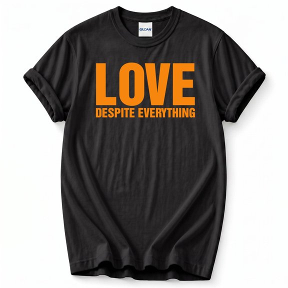 Love Despite Everything T-Shirt – Inspirational Quote Theme – Unisex Casual Wear
