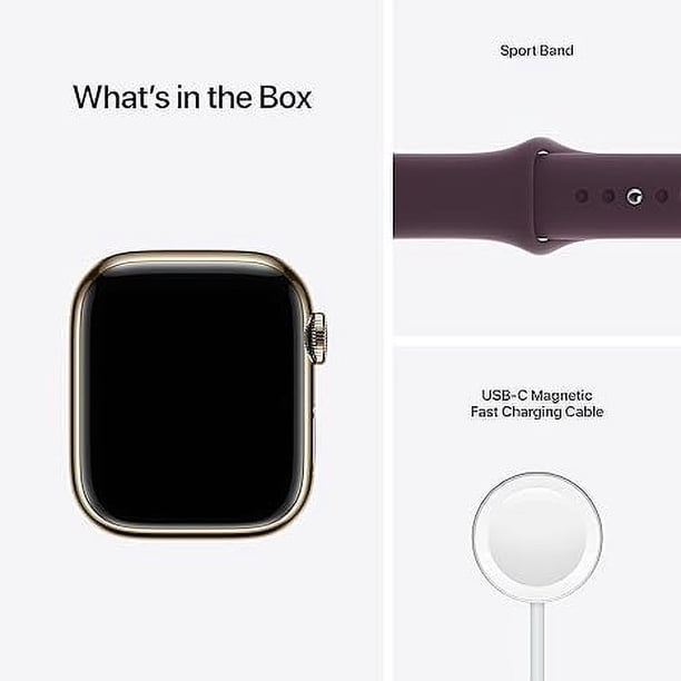 Apple Watch Series 8 (45mm Gold Stainless Steel Case) GPS +