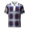 thumbnail image 3 of EQWLJWE Chemise d'Été pour Hommes Mode Personnalité Chemise Décontractée Slim Manches Courtes Imprimé à Pois Col Rabattu Blouse & Chemise Manches Courtes Hauts pour Hommes, 3 of 4