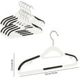 thumbnail image 3 of JingChun Plastic Hangers 10 Pack Heavy Duty Dry Wet Clothes Hangers with Non-Slip Pads Space Saving Thickness Super Lightweight Organizer, 3 of 6