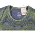 thumbnail image 5 of Nike Dri-FIT Knit Gray Short Sleeve T-Shirt, Shirt Top (644680 010) (S, Deep Royal Blue/Action Green), 5 of 11