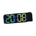 thumbnail image 1 of Reloj de mesa digital Silencioso Multifuncional 3 niveles Atenuador de brillo Alarma dual Azul perfecl Despertador de proyección, 1 of 8