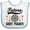 White and Blue, variant on Inktastic Future Dart Player Game Boys or Girls Baby Bib
