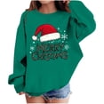 thumbnail image 2 of Blusas y camisas de manga larga con cuello redondo para niños Estampados navideños de manga larga Casual Suelto Forro polar para mayor calidez Sudadera con capucha de manga larga con cuello redondo pa, 2 of 4