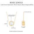 thumbnail image 4 of Rosec Jewels - Lab Grown Solitaire Diamond Circle Pendant (5 mm, 1/2 Ct EF-VS Quality Certified), 10K Yellow Gold, 4 of 5