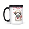 thumbnail image 2 of Happy Valentine's Day Shih Tzu holding flowers Heat Color Changing Mug Lion Dog Lover Gifts Magic Coffee Mug - 3005, 2 of 4