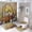 style-201, variant on 4 Pcs Shower Curtain Sets Abstract Mountain Forest Landscapes Shower Curtain Set with Curtain Rug Toilet Cover And U Shaped Mat Mountain Woodland 12 Plastic Hooks for Bathroom Decor 72inch X 72inch