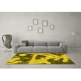 thumbnail image 3 of Ahgly Company Machine Washable Indoor Rectangle Abstract Yellow Modern Area Rugs, 2' x 4', 3 of 4
