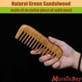 thumbnail image 6 of Wooden Wide Tooth Comb, Wooden Comb for Women Hair Growth, Wide Tooth for Curly Hair - Green Sandalwood, 6 of 6