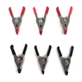 thumbnail image 1 of ToolTreaux 2 Inch Metal Spring Heavy Duty Clamps Set Rubber Tipped Grip 6pc, 1 of 2