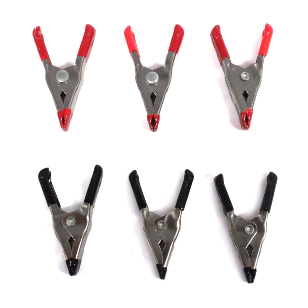 Mini Spring Clamp Set 2 Inch Steel Rubber Handles 6 piece set Walmart