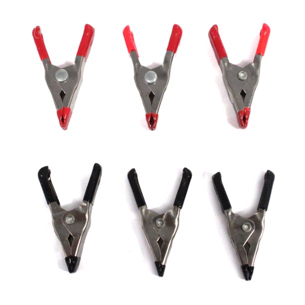 Mini Spring Clamp Set 2 Inch Steel Rubber Handles 6 piece set Walmart