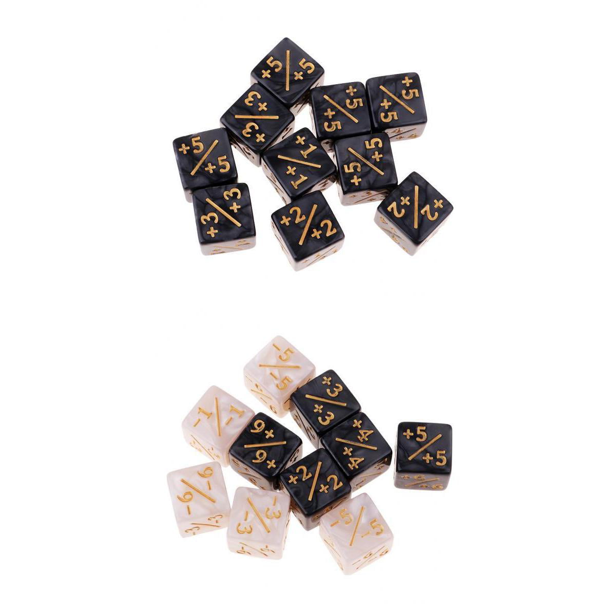 10pcs Resin Fractional Dice Set for Kids Math Addition Subtraction Learning 