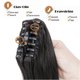 thumbnail image 5 of 18 Inch Straight Synthetic Clip In Claw Ponytail Extension for Instant Length and Volume, 5 of 5