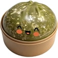 thumbnail image 1 of Giant Glitter Dumpling Squishy, Squishy Dumpling Fidget Toy, Bao Bun Squishy Squeeze Toy with Steamer for Stress Relief, 1 of 5
