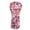 Blue Pink Hibiscus, variant on Yuyamidu Pink Strawberry Golf Club Head Covers for Driver, Fairway Woods, Hybrid Waterproof PU Leather Golf Head Cover Cute Golf Headcover