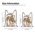 thumbnail image 2 of Sikiie Cowboy Up Vintage Wild West Print Drawstring Backpack Drawstring Bags, Draw String Back Bag for Sports, Gym, Travel, Swimming, Beach-Medium, 2 of 6