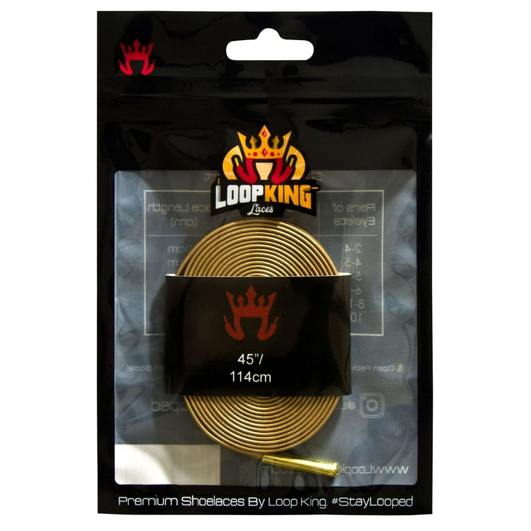 Luxury Royal Blue Leather Shoe Laces with Gold Tips From Loop King