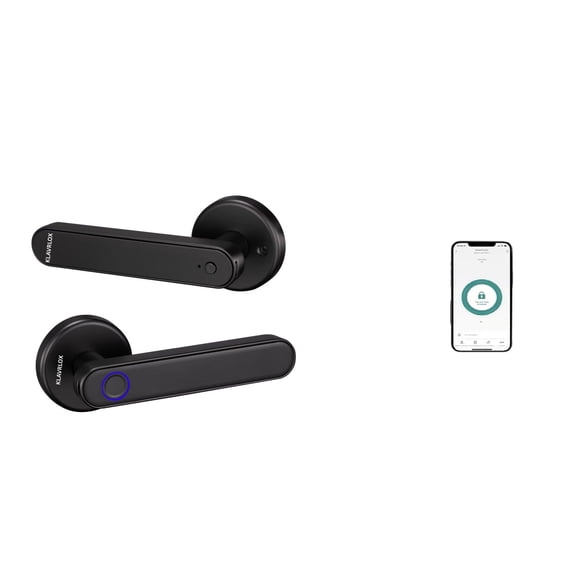 KLAVRLOX - Smart Door Lock with Keypad and Fingerprint, Deadbolt Security Lock for Bedroom or Front Door