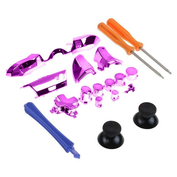 Juego de botones enchapados completos, parachoques, gatillos, Dpad LB RB LT RT, reemplazo de destornillador para controlador Xbox One Elite kenally PJ7128-06