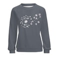 thumbnail image 1 of Gibobby Sudadera mujer Sudaderas de moda de gran tamaño para mujer con cuello alto sudaderas de manga larga trajes de otoño 2023(Gris,G), 1 of 4