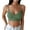 Green, variant on Women’s Racerback Sports Bra Tank Top – Medium Support Workout Cami, Athletic Sleeveless Gym Shirt Yellow One Size