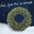 thumbnail image 4 of Charm Tree C16 W41632024C 24 in. Wreath Cedar 70 LED Warm White Lights Battery Operation, 4 of 4