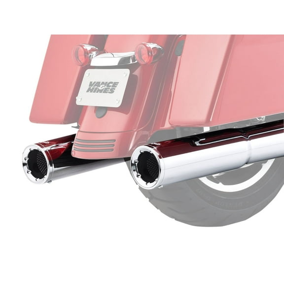 Vance & Hines 4.5" Hi-Output Chrome Slip-On Mufflers (16463)