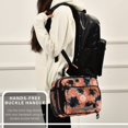 thumbnail image 6 of Insulated Lunch Bag 6L Leak-Proof Lunch Box with Shoulder Strap Multiple Pockets Lunch Tote Coral and Black Tie-dye Pattern, 6 of 9