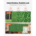 thumbnail image 5 of VEVOR Artificial Plant Wall, 4 PCS, Each Panel 2 x 8 ft Artificial Boxwood Panels, Sun Protection Greenery Backdrop Privacy Hedge Fence, Fake Grass Screen for Wedding, Indoor, Outdoor Garden, Backya, 5 of 9