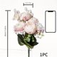 thumbnail image 4 of 1pc Artificial Flowers, Fake Peony Bouquet, Silk Faux Flower For Wedding Centerpieces Bouquets DIY Floral Decor Home Decoration, Valentine's Day Decor, Mother's Day Gifts Birthday Gifts, 4 of 5