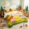 thumbnail image 2 of Erosebridal Farm Animals Twin Bedding for Boys Girls, Pink Barn Bedding Comforter Set, Polka Dots Reversible 7 Pieces, 2 of 6