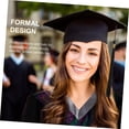 thumbnail image 5 of Toga de graduación NQ con Gorra negra Flecos negros Traje negro 2023, 5 of 5