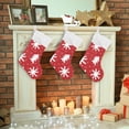 thumbnail image 7 of GZHJMY Christmas Stocking, Personalized Christmas Snowflake Large Candy Stocking Hanging Gift, Xmas Stockings Decoration 1 PCS for Family Holiday Party Ornaments Decor Fireplace, 7 of 7