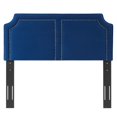thumbnail image 6 of Headboard, Nailhead, King California Size, Blue Navy, Velvet, Modern Contemporary, Mid Century Bedroom Master Guest Suite Room, 6 of 9