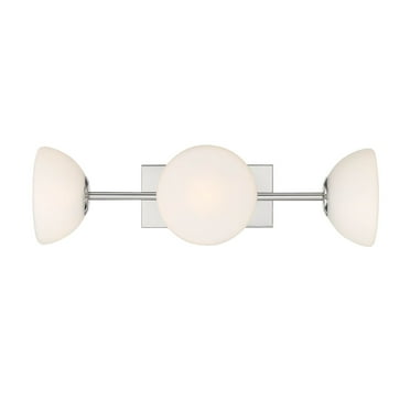 D270H-3B-PN-Designers Fountain-Zio - 3 Light Bath Vanity In Retro Style-7 Inches Tall and 24 Inches Wide