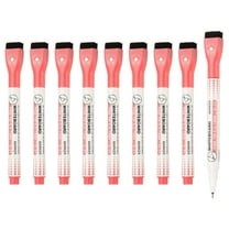 Magnetic Whiteboard Pen, 0.5-1mm Fine Tip Dry Erase Red Markers, 10 Pcs