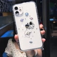 thumbnail image 3 of Fundas de teléfono con astronauta del espacio exterior para iPhone, carcasa suave y transparente a prueba de golpes para iPhone 11, 12, 15, 14 Pro, X, XR, XS Max, 7, 8 Plus, 12, 3 of 5