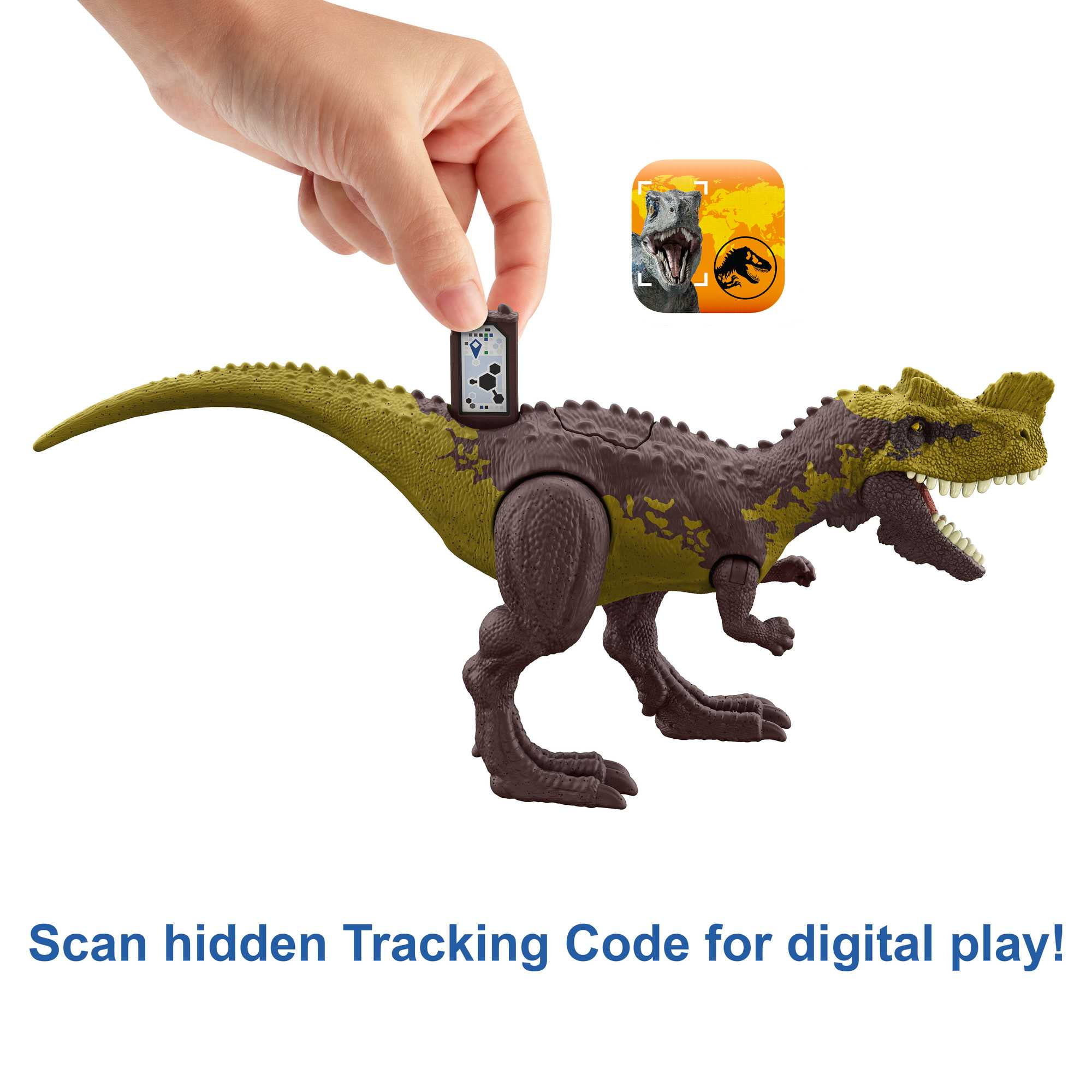 Jurassic World Strike Attack Genyodectes Serus Dinosaur Action Figure Toy, Attack Feature
