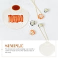 thumbnail image 2 of HEMOTON Reusable Shell Shaped Dumpling Plate with Small Saucer Inside for Serving Sushi at Home 6 Pieces, 2 of 8