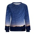 thumbnail image 7 of Galaxy Star Outer Space Womens Oversized Sweatshirts Hoodies Crewneck Casual Tops Comfy FallWinter Clothes 2024, 7 of 7