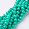 thumbnail image 4 of 1Strand Natural Mashan Jade Round Beads Strands Dyed Dark Turquoise 6mm Hole: 1mm 69pcs/strand 15.7 inch, 4 of 4