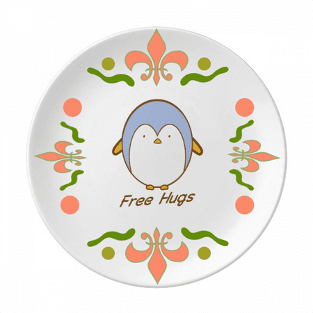 

Penguin Pet Antarctic Hug Flower Ceramics Plate Tableware Dinner Dish