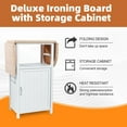 thumbnail image 6 of MIDOQIN Ironing Board with Storage Cabinet, Wood Foldable Ironing Storage Station,  Ironing Board Cabinet for Home, Apartment Small Spaces, 6 of 9
