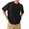 thumbnail image 2 of Daiosportswear Men'S Upf 50+ Rashguard Tee Short Sleeve Running Shirt Hiking Workout Shirts Black M(M), 2 of 6